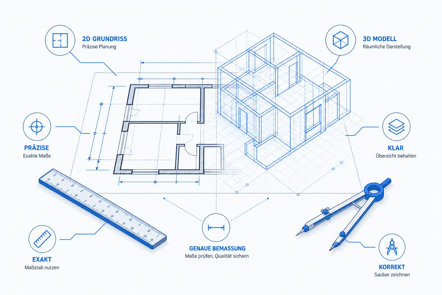 Infografik: Schwerpunkte der AutoCAD-Kurse bei cmt in München