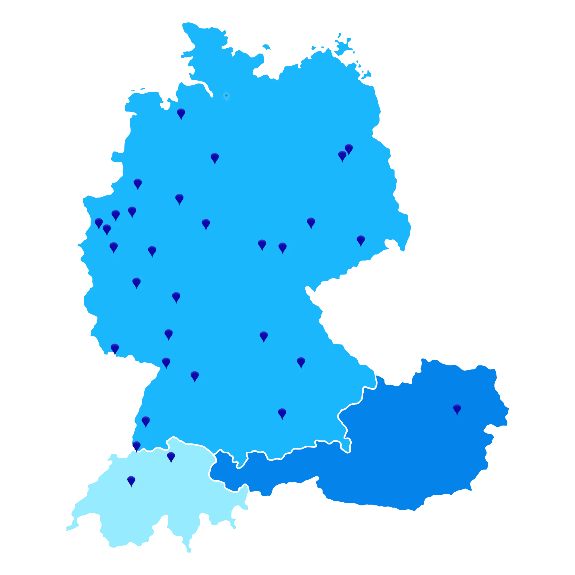 Alle Standorte der cmt GmbH